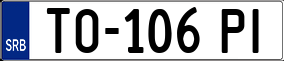 Trailer License Plate
